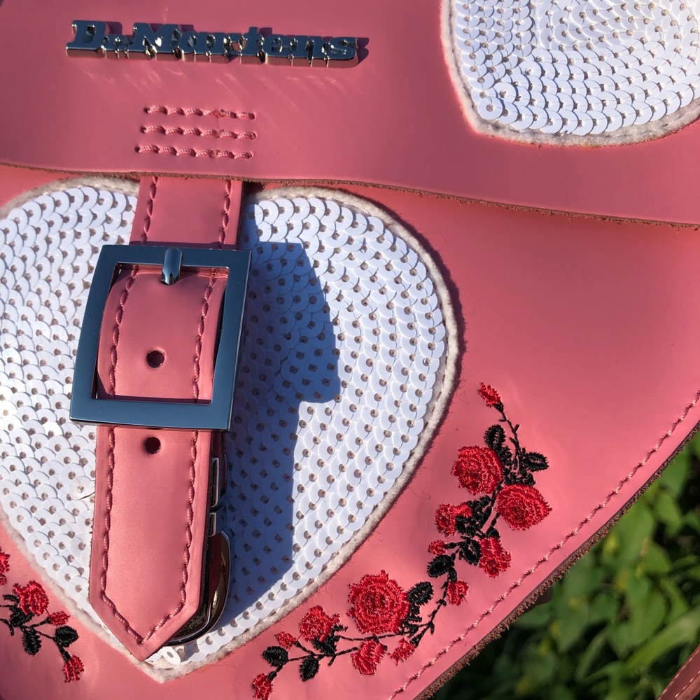 Dr. Martens Embroidered Sequin Heart Satchel - Picture 10 of 15